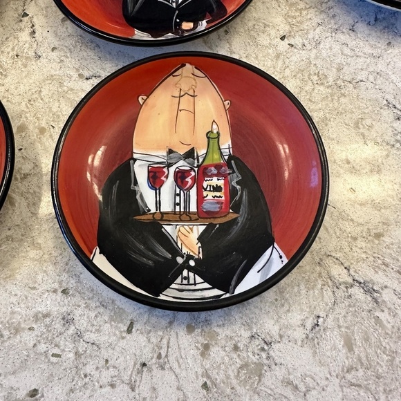 Certified International - Tracy Flickinger set of 8‎ saucers - Picture 2 of 10